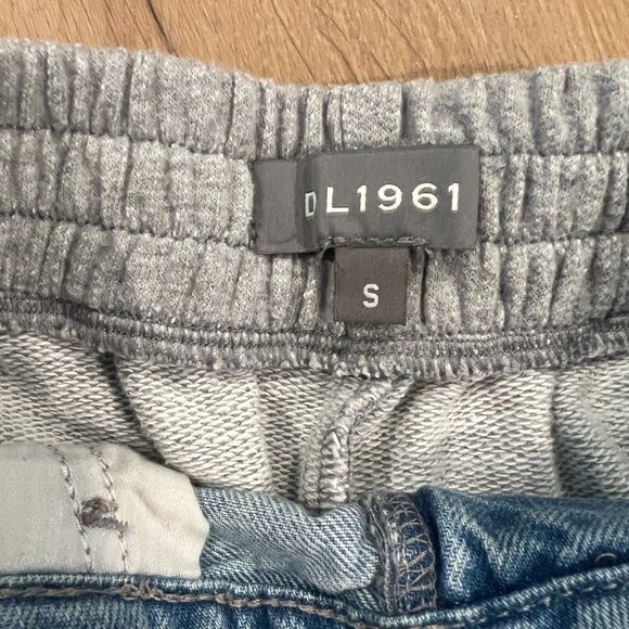 DL1961 Cutoff Shorts - Jeans on Front, Sweatpants on Back Size Small - Picture 4 of 5